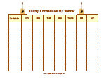 instrument practice chart